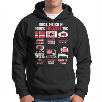 Dinge Die Ich In Meiner Freizeit Tue Norway Kapuzenpullover - Geschenkecke