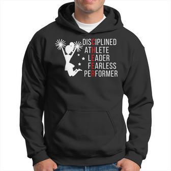 Disciplined Athlete Leader Fearless Cool Cheerleading Hoodie - Monsterry UK