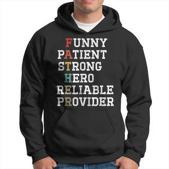 Distressed Father's Day Hero Strong Reliable Provider Hoodie - Thegiftio UK