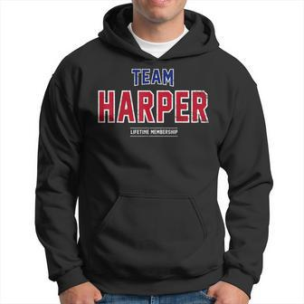 Distressed Team Harper Proud Family Last Name Surname Hoodie - Seseable