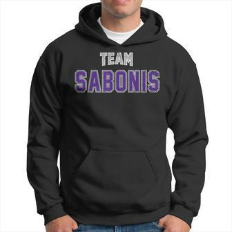Distressed Team Sabonis Surname Proud Family Last Name Hoodie - Seseable