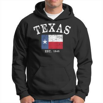 Distressed Texas State Flag Hoodie - Seseable