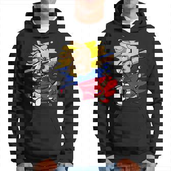Divertido Dabbing Perro Fútbol Deenezuela Bandera Sport Sudadera - Regaloses