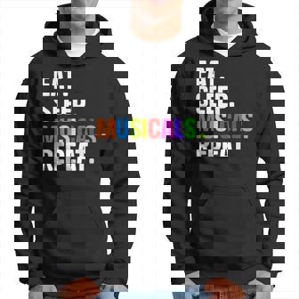 Divertido Eat Sleep Musicals Repeat Sudadera - Regaloses
