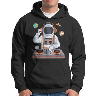 Dj Astronaut Techno Music Lover Outer Space Spaceman Men Hoodie - Monsterry DE