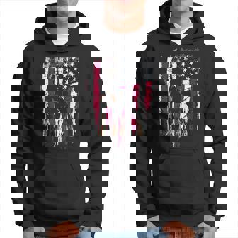 Doberman Pinscher American Flag Usa Awesome Hoodie | Mazezy