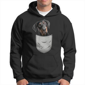 Dobie Dobermann Pinscher Pocket Lovers Chest Bag Hoodie - Thegiftio UK