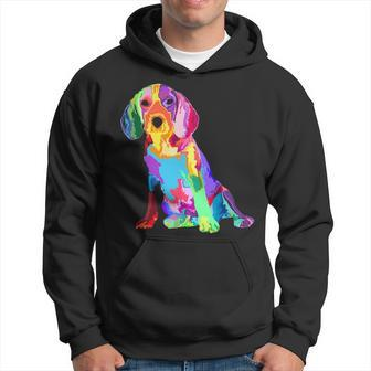 Dog Lover For Women's Beagle Colorful Beagle Hoodie | Mazezy