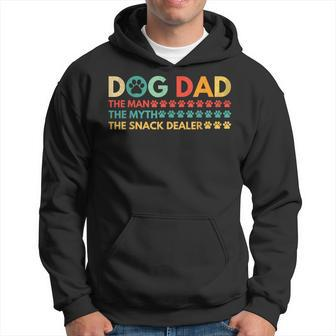 Dog Vintage Dad The Man The Myth Retro Father Day 2024 Hoodie - Thegiftio UK