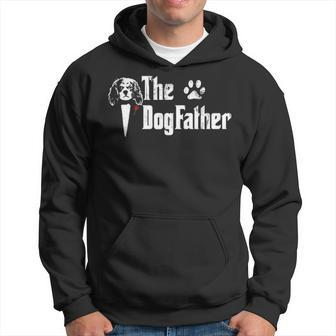 The Dogfather Cavalier King Charles Spaniel Dog Dad Hoodie | Mazezy