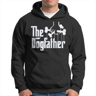 The Dogfather Dog Dad Fathers Day Dog Lover Hoodie - Thegiftio UK