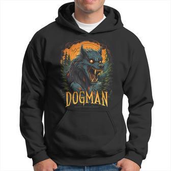 Dogman The Legend Cryptid Creature Werewolf Cryptozoology Hoodie - Thegiftio UK