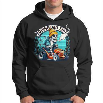 Doing Hot Dad Shits Father's Day Skeleton Farmer Hoodie - Thegiftio UK