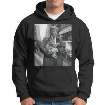 Donald Trump And Cat In Nyc Hoodie | Mazezy