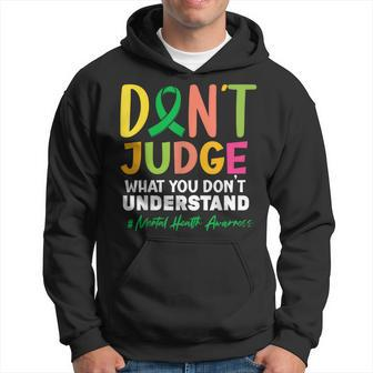 Don't Judge What You Don't Understand Mental Health Ribbon Hoodie | Mazezy AU