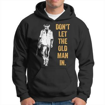 Don't Let The Old Man In Guitar Walking Cool Cow Boy Vintage Hoodie - Seseable
