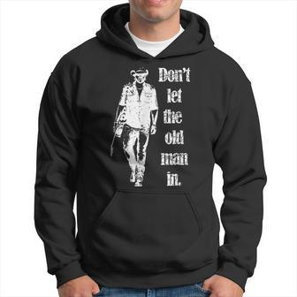 Don't Let The Old Man In Vintage Walking With A Guitar Hoodie - Seseable