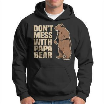 Don't Mess With Papa Bear Family Matching Father's Day Hoodie - Monsterry