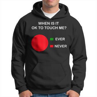 Don't Touch Me Never Touch Me Circle Graph Introvert Hoodie - Monsterry DE