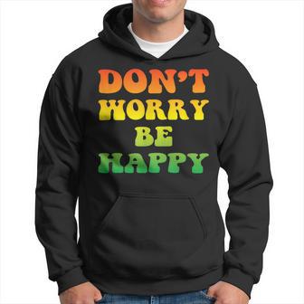 Don't Worry We Be Happy Retro Reggae Rasta Rastafari Jamaica Hoodie - Monsterry CA