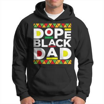 Dope Black Dad Afro American African Fathers Day Junenth Hoodie - Monsterry