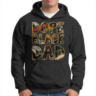 Dope Black Dad Black Fathers Day Matter Junenth For Dads Hoodie - Thegiftio UK
