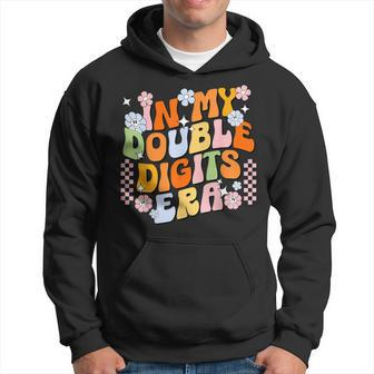 In My Double Digits Era Retro 10 Year Old 10Th Birthday Girl Hoodie | Mazezy