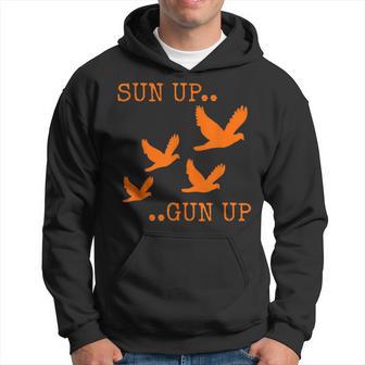 Dove Hunting Orange Camo Sun Up Gun Up Hoodie - Monsterry