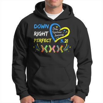 Down Syndrome Awareness 321 Down Right Perfect Socks Hoodie - Seseable