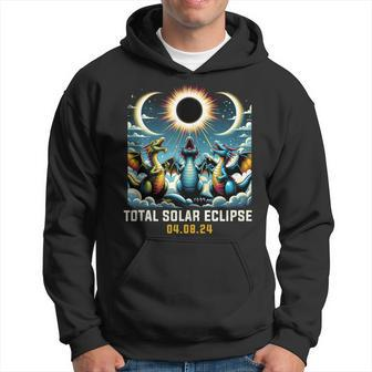 Dragon Howling At Solar Eclipse Hoodie | Mazezy