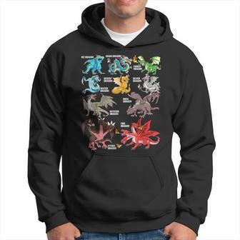 Dragon Types For Dragon Lovers Hoodie - Thegiftio UK