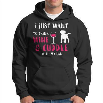 Drink Wine And Cuddle Hoodie | Mazezy