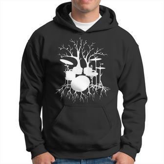 Drum Set Tree For Drummer Musician Live The Beat Hoodie | Mazezy