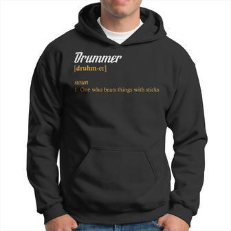 Drummer Definition Love Drums Musician Band Hoodie | Mazezy CA