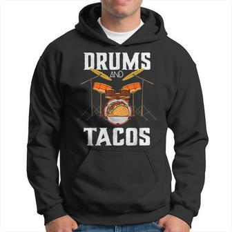 Drums Tacos Cinco De Mayo Music Drummer Hoodie - Monsterry DE