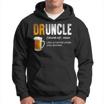 Druncle Like A Normal Uncle Only Drunker Beer Hoodie - Thegiftio UK