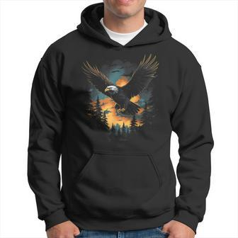 Eagle Forest Animal Wildlife Hoodie - Monsterry DE
