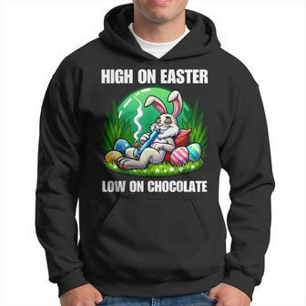 Easter Bunny Marijuana Cannabis Weed 420 Humor Hoodie - Seseable