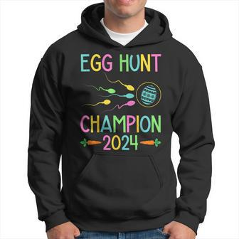 Easter Egg Hunt Champion Dad Pregnancy Announcement Hoodie - Seseable