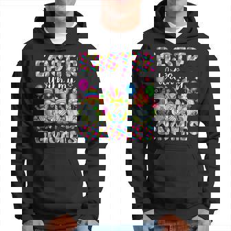 Easter With My Gnomies Happy Easter Gnomes Bunny Rabbit Girl Hoodie | Mazezy