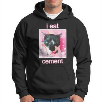 I Eat Cement Cat Hoodie - Thegiftio UK