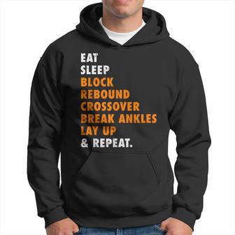 Eat Sleep Basketball Repeat For Basketball Player Hoodie - Monsterry