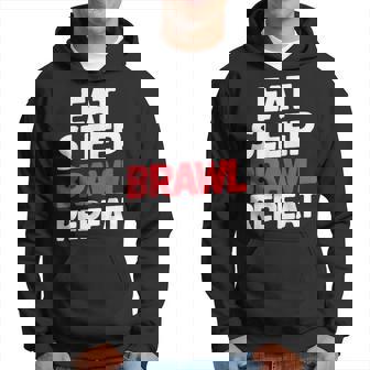 Eat Sleep Brawl Repeat Stars Video Gamer Hoodie | Mazezy