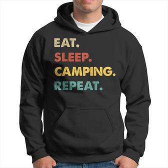 Eat Sleep Camping Repeat Camping Lover Hoodie | Mazezy