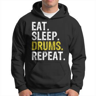 Eat Sleep Drums Repeat Drummer Hoodie - Thegiftio UK