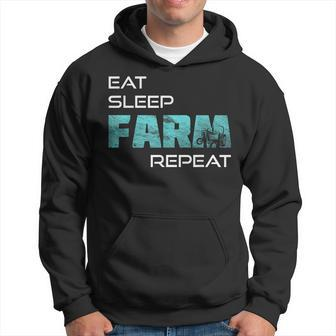 Eat Sleep Farm Repeat For Farmers And Tractors Hoodie - Monsterry CA