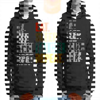 Eat Sleep Tai Chi Repeat Retro Vintage Tai Chi Hoodie - Thegiftio