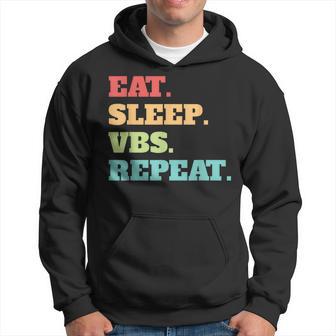 Eat Sleep Vbs Repeat Vacation Bible School Crew Summer Camp Hoodie - Monsterry CA