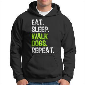 Eat Sleep Walk Dogs Repeat Walker Walking Hoodie - Thegiftio UK