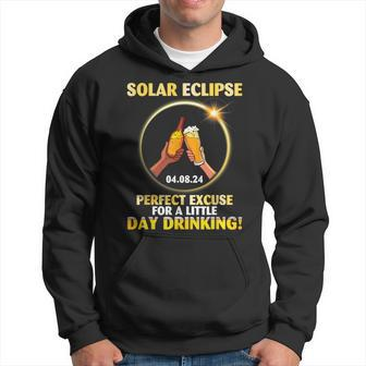 Eclipse 04 08 2024 Perfect Excuse For A Little Day Drinking Hoodie | Mazezy